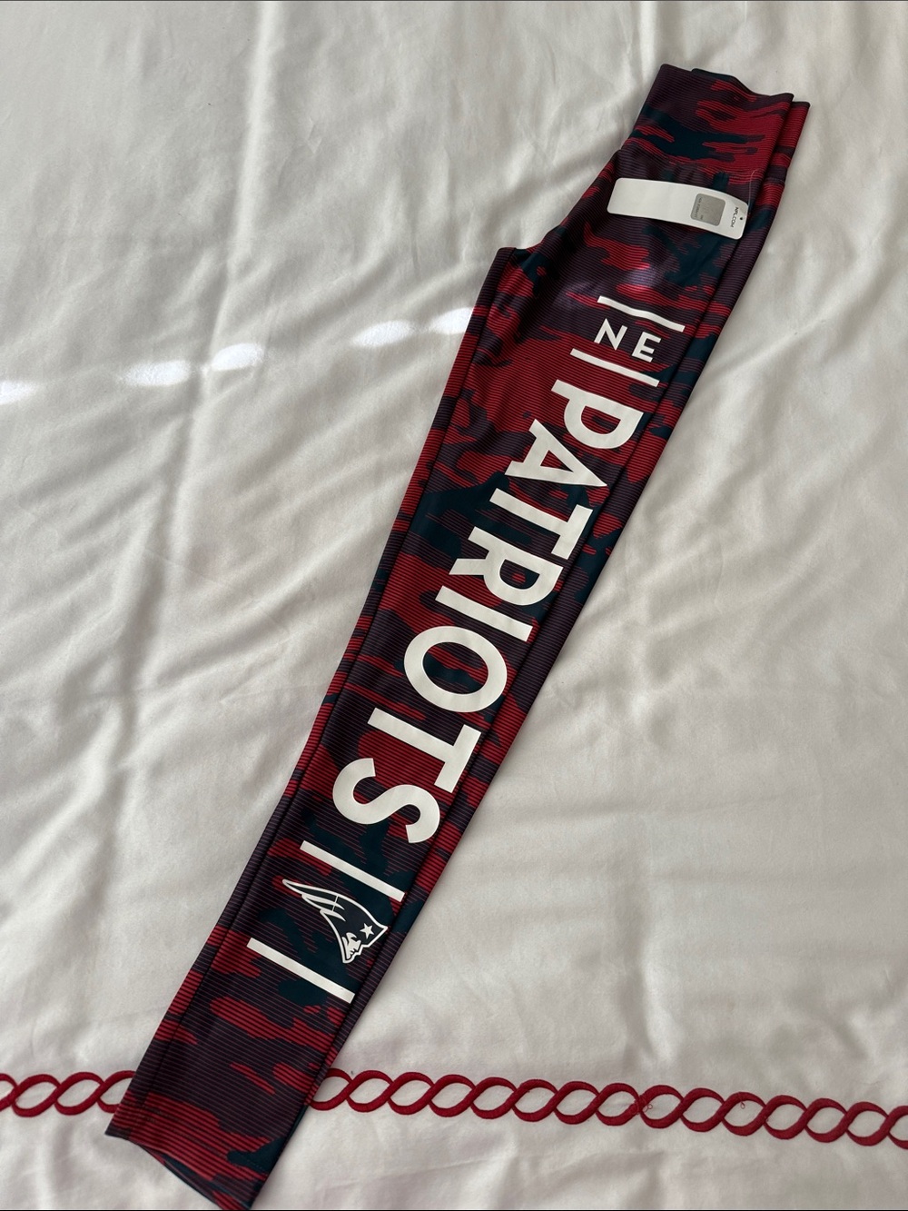 NFL Red and Navy Camouflage Nee England Patriots Leggings
